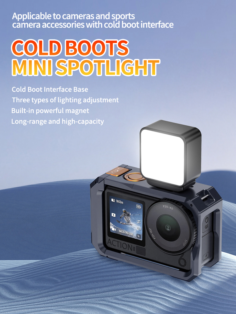 Photography Lighting Description - Магнитный мини-светодиодный видеосвет, 3-цветный перезаряжаемый заполняющий