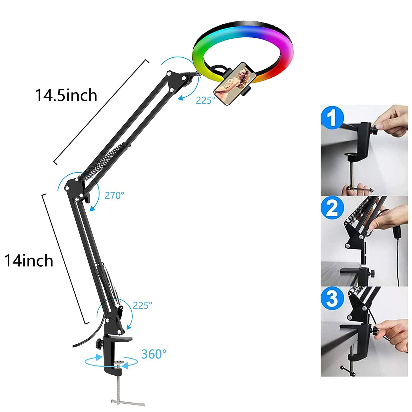 Светодиодная кольцевая лампа R – обзор и цена Photography Mobile Lighting