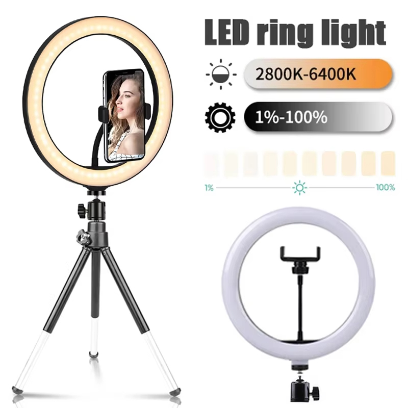 10-дюймовая кольцевая лампа дл – обзор и цена Photography Lighting Description
