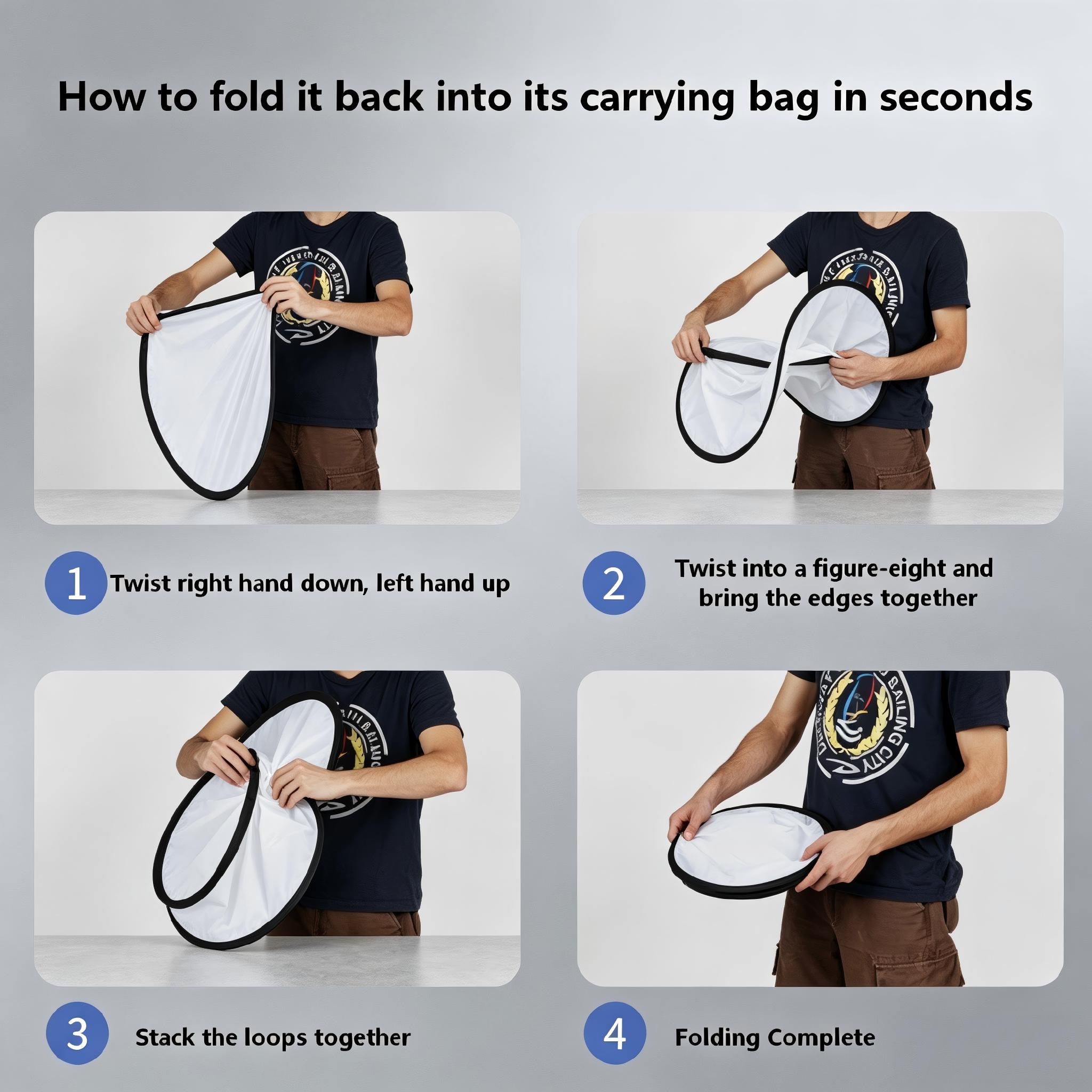 Фотоотражатель 2 в 1, складная – обзор и цена Photography Lighting Kit Portable